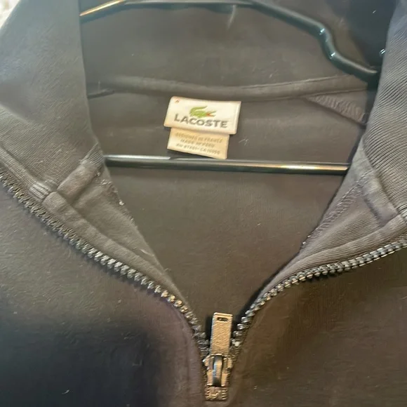 Lacoste 1/4 zip up Sweatshirt Shirt - Picture 4 of 9